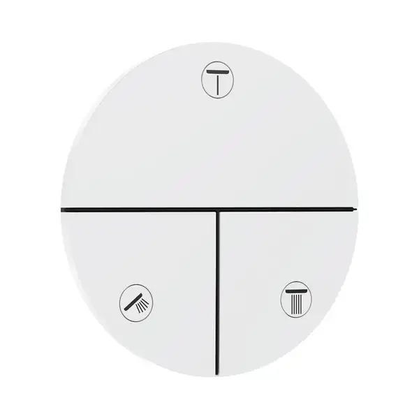 Hansgrohe ShowerSelect Вентиль, белый матовый (15558700) Hansgrohe ShowerSelect Вентиль, белый матовый (15558700)