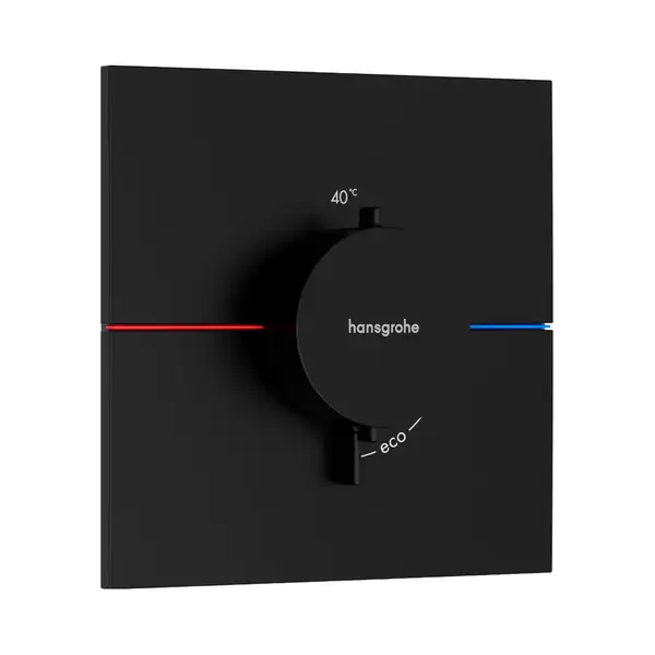 Hansgrohe ShowerSelect Comfort E Термостат на 1 споживача, чорний матовий (15574670) Hansgrohe ShowerSelect Comfort E Термостат на 1 споживача, чорний матовий (15574670)