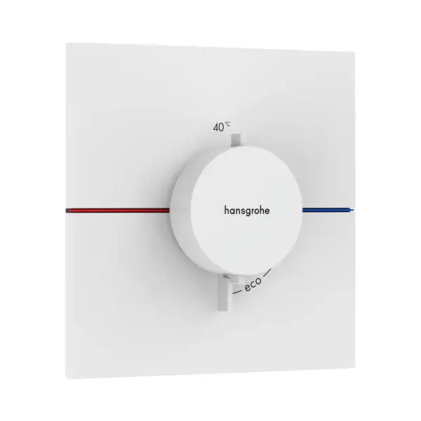 Hansgrohe ShowerSelect Comfort E Термостат, білий мат (15574700) Hansgrohe ShowerSelect Comfort E Термостат, білий мат (15574700)