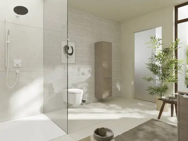Термостат на 2 потребителя со встроенной защитной комбинацией EN 1717 Hansgrohe ShowerSelect Comfort E (цвет - белый матовый) 15578700 Термостат на 2 потребителя со встроенной защитной комбинацией EN 1717 Hansgrohe ShowerSelect Comfort E (цвет - белый матовый) 15578700