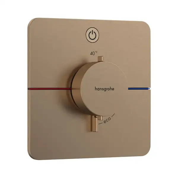 Hansgrohe ShowerSelect Comfort Q Термостат, шліфована бронза (15581140) Hansgrohe ShowerSelect Comfort Q Термостат, шліфована бронза (15581140)