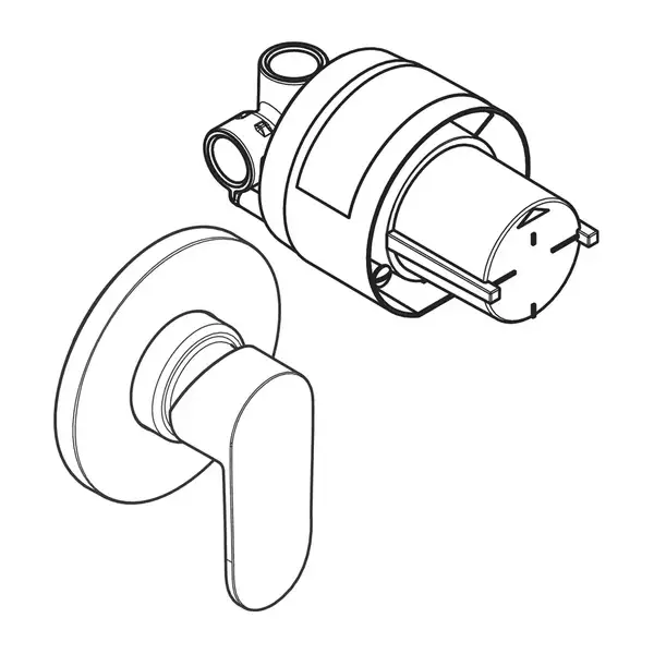 Hansgrohe Vernis Blend Змішувач для душу, хром (71663000) Hansgrohe Vernis Blend Змішувач для душу, хром (71663000)