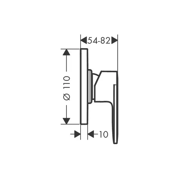 Hansgrohe Vernis Blend Змішувач для душу, хром (71663000) Hansgrohe Vernis Blend Змішувач для душу, хром (71663000)