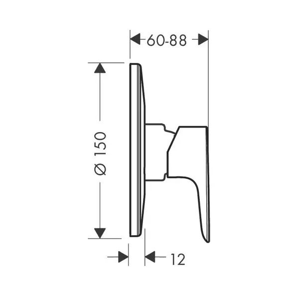 Hansgrohe Talis E Змішувач для душу, хром (71766000) Hansgrohe Talis E Змішувач для душу, хром (71766000)