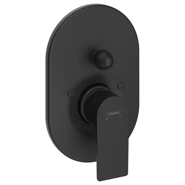 Смеситель для ванны скрытого монтажа Hansgrohe Rebris E (цвет - чёрный матовый) 72459670