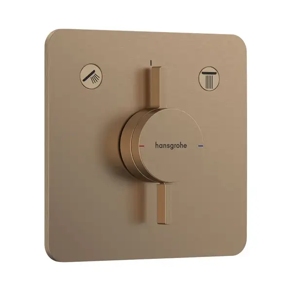 HANSGROHE DuoTurn Q Смеситель скрытый, шлифованная бронза (75414140) HANSGROHE DuoTurn Q Смеситель скрытый, шлифованная бронза (75414140)
