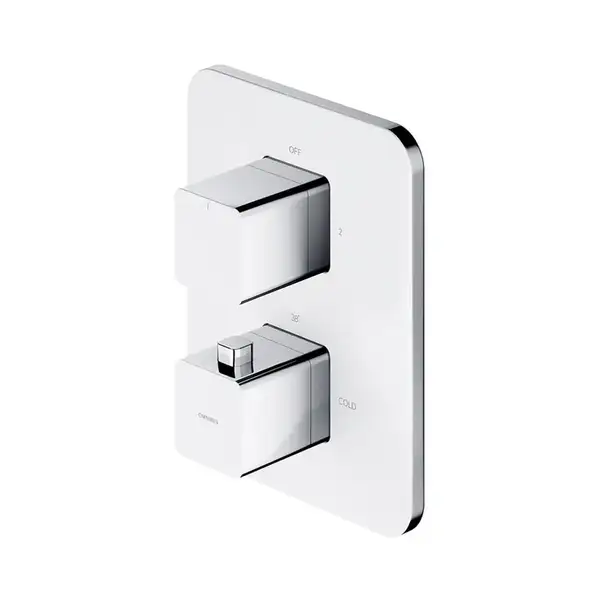 змішувач для ванни та душу з термостатом Omnires Parma chrome/white (PM7436CRB) змішувач для ванни та душу з термостатом Omnires Parma chrome/white (PM7436CRB)