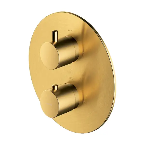 термостат для душу та ванни Omnires Y прихованого монтажу brushed gold (Y1236ROGLB)