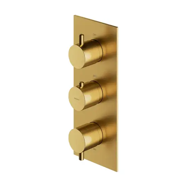 термостат для душу та ванни Omnires Y прихованого монтажу brushed gold (Y1238/KROGLB)