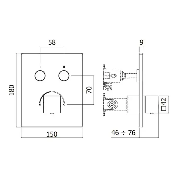Paffoni Compact Box Змішувач для душу, хром (CPM518CR) Paffoni Compact Box Змішувач для душу, хром (CPM518CR)