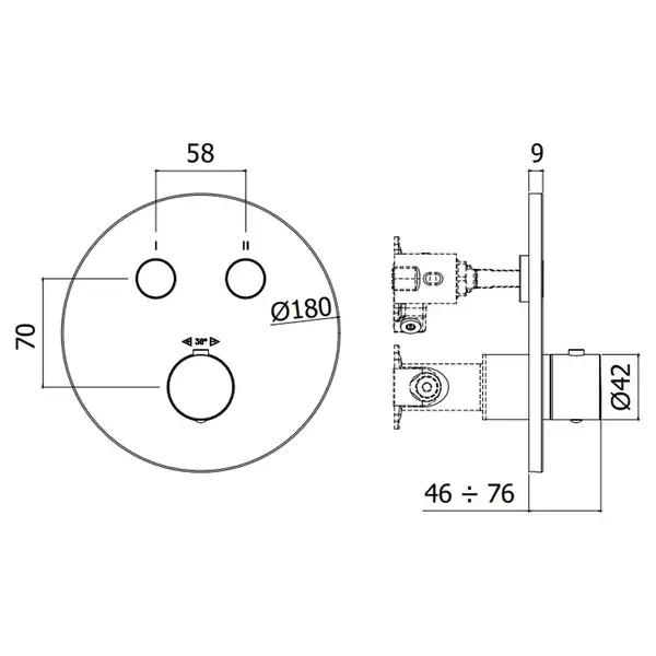 Paffoni Compact Box Термостат для душу, хром (CPT018CR) Paffoni Compact Box Термостат для душу, хром (CPT018CR)