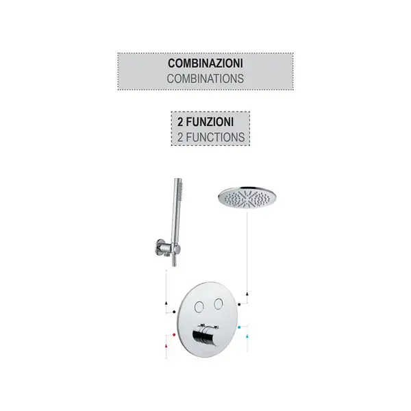 Paffoni Compact Box Термостат для душу, матове медове золото (CPT018HGSP)