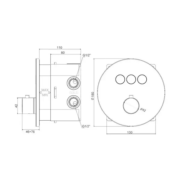 Paffoni Compact Box Термостат для душу, хром (CPT019CR) Paffoni Compact Box Термостат для душу, хром (CPT019CR)