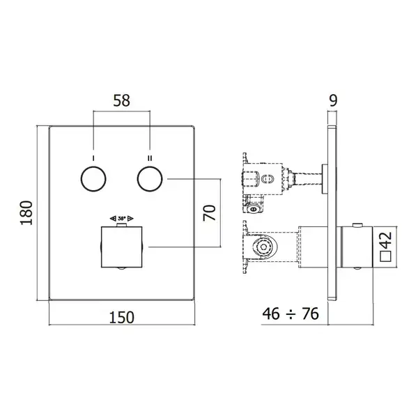 Paffoni Compact Box Термостат для душу, сталь (CPT518ST) Paffoni Compact Box Термостат для душу, сталь (CPT518ST)