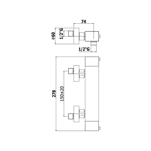 Термостат для душа Paffoni Level (цвет - хром), с душевым гарнитуром (LEQ268DCR) Термостат для душа Paffoni Level (цвет - хром), с душевым гарнитуром (LEQ268DCR)