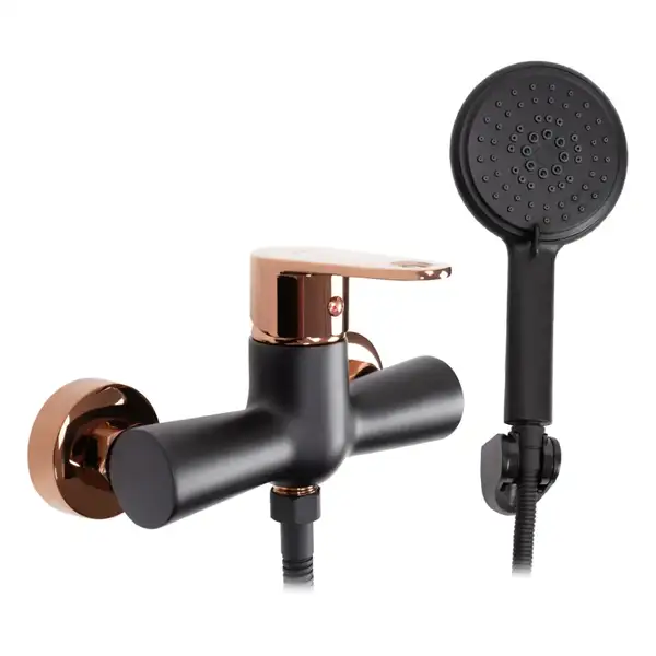 Смеситель для ванны и душа REA MILD ROSE GOLD настенный (REA-B9149)