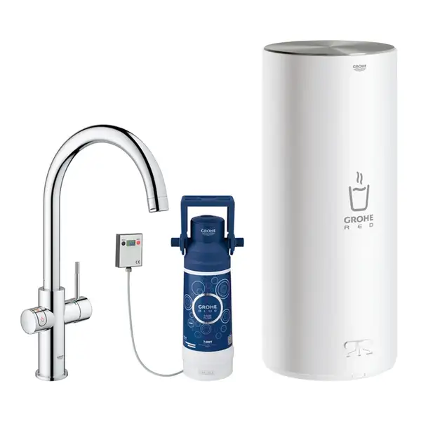 Кухонний змішувач з бойлером L-size GROHE Red Duo (30079001)