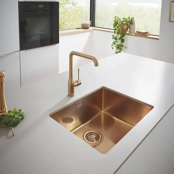 Змішувач для кухні Grohe Essence New одноважільний, Brushed Warm Sunset (30269DL0)