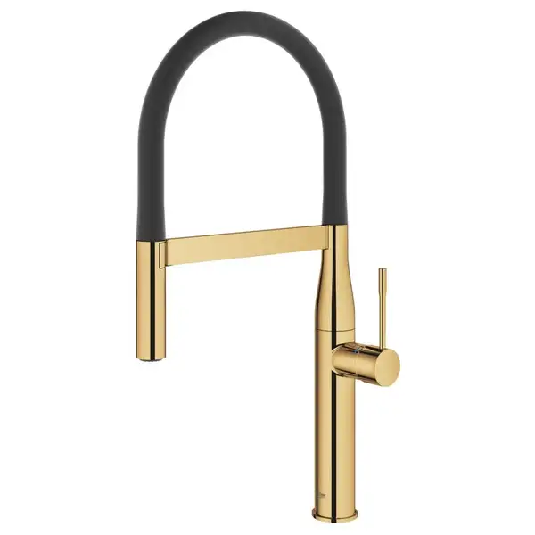 Змішувач для кухні Grohe Essence New висувний дворіжимний аератор, золото (30294GL0) Змішувач для кухні Grohe Essence New висувний дворіжимний аератор, золото (30294GL0)
