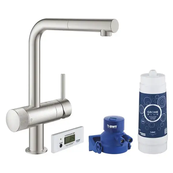 Комплект змішувача для кухні із фільтром Grohe Blue Pure (30382DC0) Комплект змішувача для кухні із фільтром Grohe Blue Pure (30382DC0)