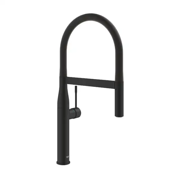 Змішувач для кухні Grohe Essence одноважільний, чорний матовий (30503KF0)