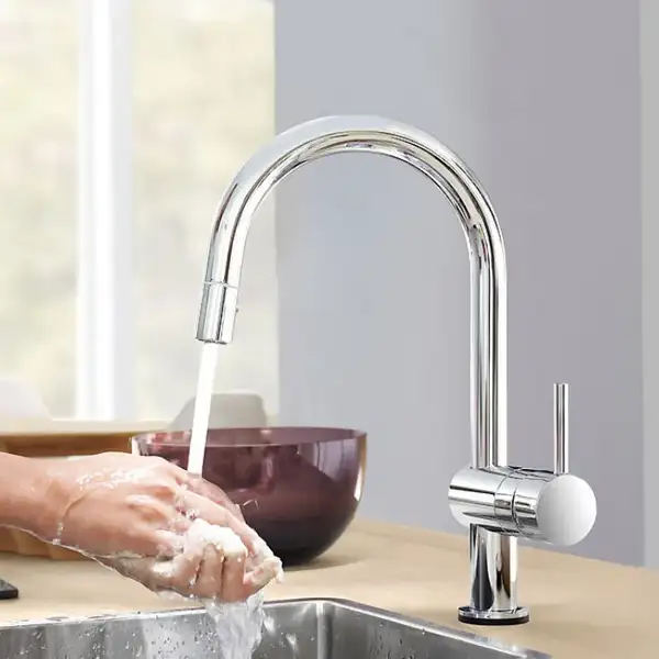 Кухонний змішувач сенсорний для мийки GROHE Minta Touch (31358DC1) Кухонний змішувач сенсорний для мийки GROHE Minta Touch (31358DC1)