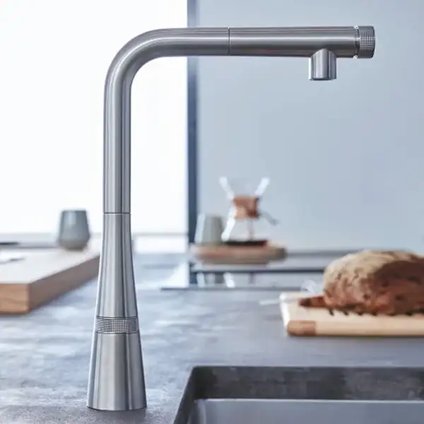 Змішувач для кухні з висувним виливом Grohe Zedra SmartControl (31593DC2)