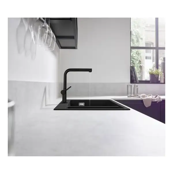 Hansgrohe Talis M54 270 Смеситель кухонный, черный матовый (72808670) Hansgrohe Talis M54 270 Смеситель кухонный, черный матовый (72808670)