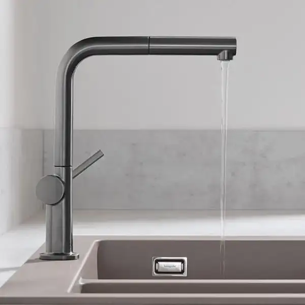 Hansgrohe Talis 270 Смеситель для кухни, Brushed Black Chrome (72809340) Hansgrohe Talis 270 Смеситель для кухни, Brushed Black Chrome (72809340)