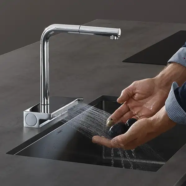 Змішувач для кухні Hansgrohe Aquno Select M81 250 2jet (колір - хром), з витяжним душем  73836000