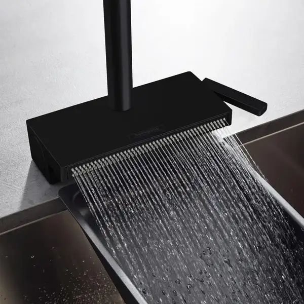 Hansgrohe Aquno Select M81 Смеситель для кухни, черный мат (73836670)