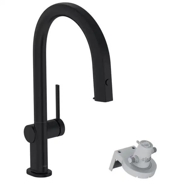 Hansgrohe Aqittura M91 Смеситель для кухни, черный матовый (76803670) Hansgrohe Aqittura M91 Смеситель для кухни, черный матовый (76803670)