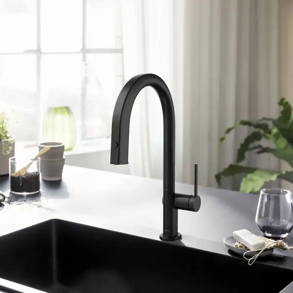 Hansgrohe Aqittura M91 Смеситель для кухни, черный матовый (76803670) Hansgrohe Aqittura M91 Смеситель для кухни, черный матовый (76803670)