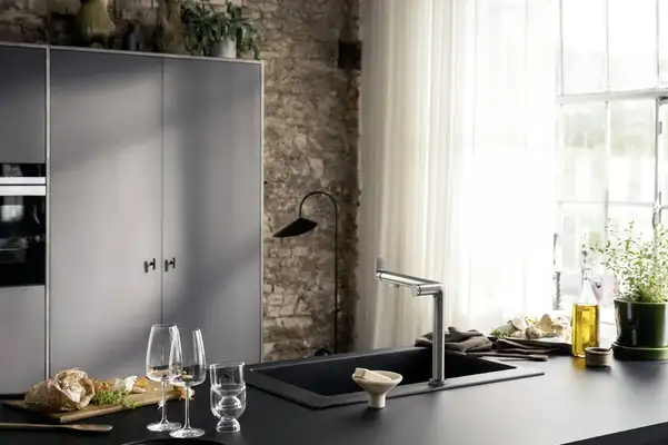 Змішувач для кухні Hansgrohe Aqittura M91 FilterSystem 240 1jet, Stainless Steel (76804800)