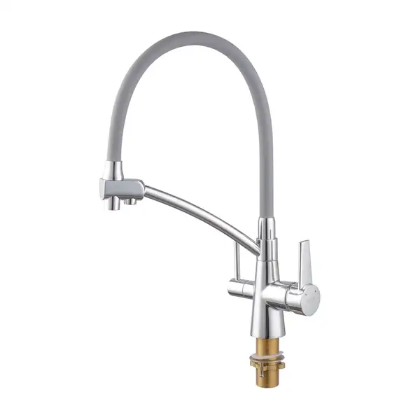 KOER KB-72003-01 Смеситель кухонный 2в1, хром/графит (KR3375) KOER KB-72003-01 Смеситель кухонный 2в1, хром/графит (KR3375)