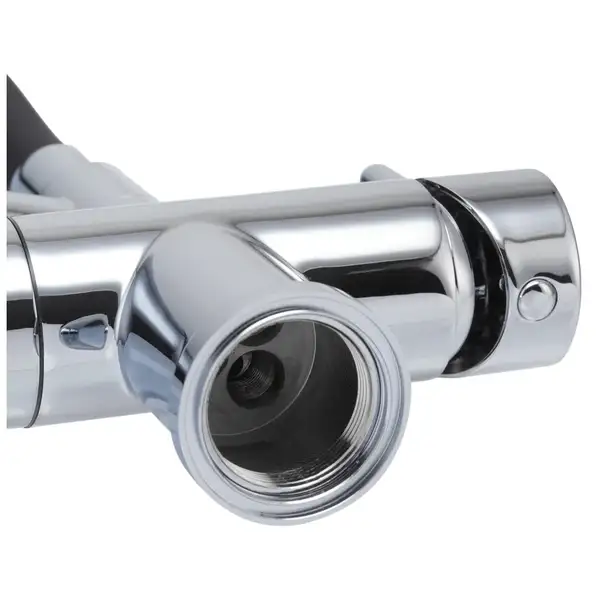 KOER KB-72006-01 Змішувач для кухні, хром/чорний (KR3379) KOER KB-72006-01 Змішувач для кухні, хром/чорний (KR3379)