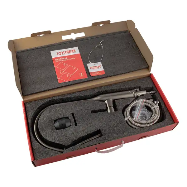KOER KI-70004-07 Змішувач для кухні, нерж. сталь (KR3387) KOER KI-70004-07 Змішувач для кухні, нерж. сталь (KR3387)
