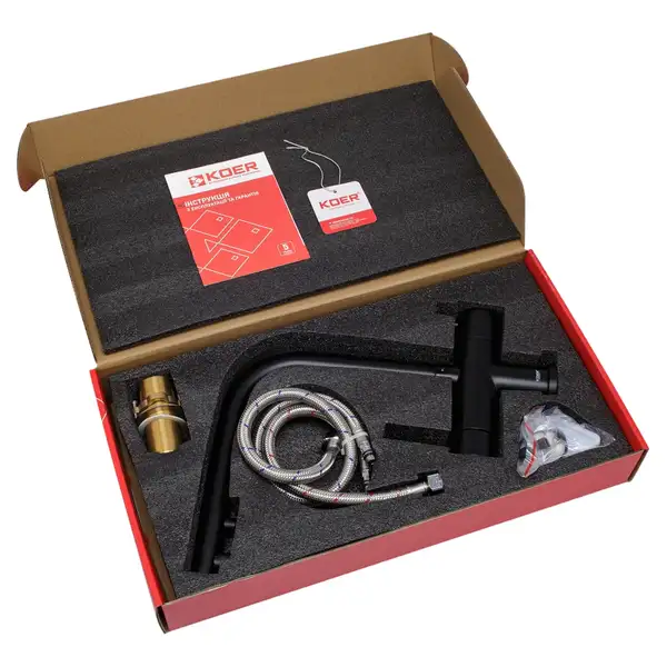 KOER KB-72001-05 Змішувач для кухні з питною водою, сатин (KR3392) KOER KB-72001-05 Змішувач для кухні з питною водою, сатин (KR3392)
