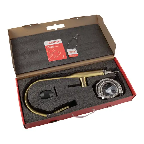 KOER KI-70004-12 Смеситель для кухни, нерж. сталь (KR5004) KOER KI-70004-12 Смеситель для кухни, нерж. сталь (KR5004)