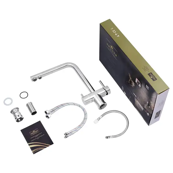 Kroner KRP Edelstahl Klassisch Змішувач для кухні, сталь (ESG03811) (Klassisch-ESG03811) Kroner KRP Edelstahl Klassisch Змішувач для кухні, сталь (ESG03811) (Klassisch-ESG03811)