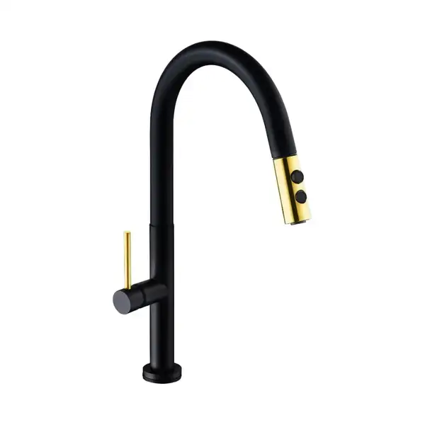 Смеситель для кухни MEXEN AVA BLACK GOLD (MEX-672800-75) Смеситель для кухни MEXEN AVA BLACK GOLD (MEX-672800-75)