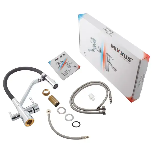 Mixxus Premium Magnet 021 Смеситель для кухни, черный (MI6973) Mixxus Premium Magnet 021 Смеситель для кухни, черный (MI6973)