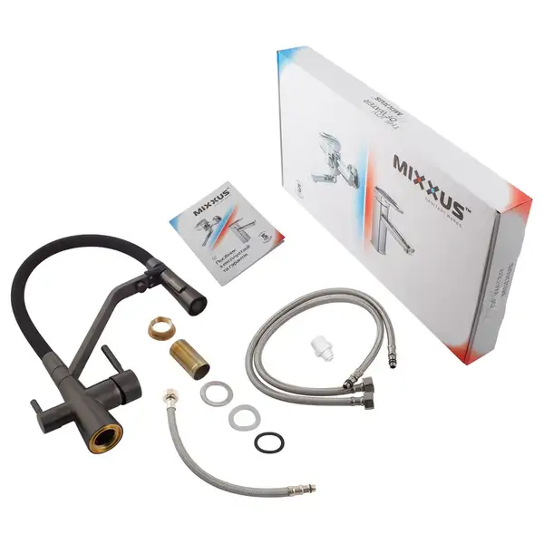 Mixxus Premium Magnet 021 Змішувач для кухні, графіт (MI6975)
