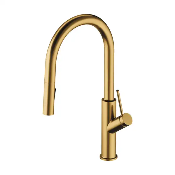 змішувач для кухні Omnires Bend gold brushed (BE6455GLB) змішувач для кухні Omnires Bend gold brushed (BE6455GLB)