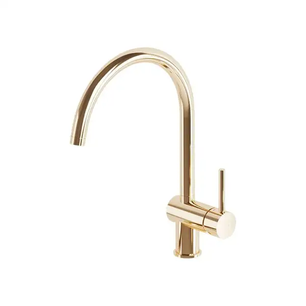Змішувач для кухні Paffoni Light, з поворотним виливом, Honey Gold (LIG280HG) Змішувач для кухні Paffoni Light, з поворотним виливом, Honey Gold (LIG280HG)