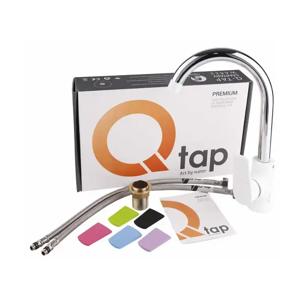 Смеситель для кухни Qtap Polaris WHI 007F (QTPOLWHI007F) Смеситель для кухни Qtap Polaris WHI 007F (QTPOLWHI007F)