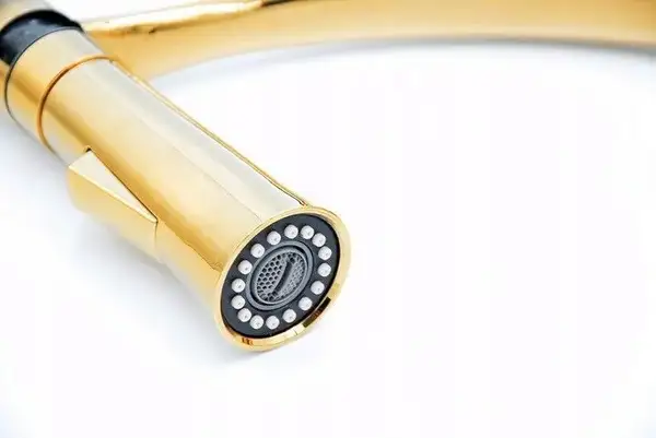 Смеситель для кухни REA GASPAR BLACK GOLD золотой высокий (REA-B1019)