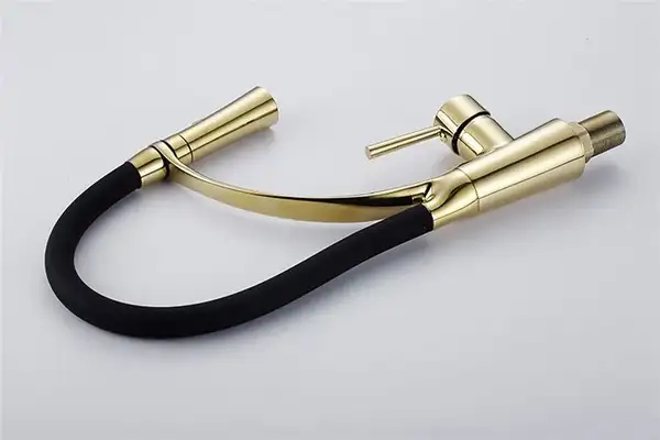 Смеситель для кухни REA GASPAR BLACK GOLD золотой высокий (REA-B1019)