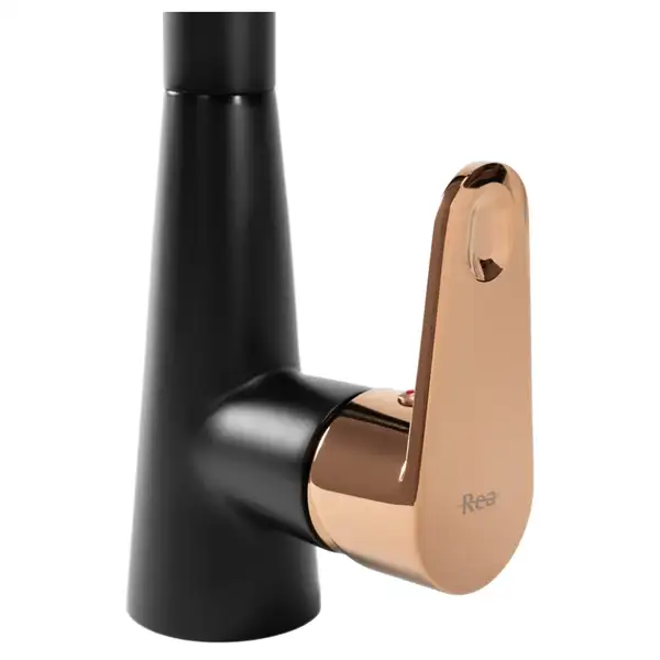Смеситель для кухни REA MILD BLACK ROSE GOLD черный\розовое золото (REA-B4801) Смеситель для кухни REA MILD BLACK ROSE GOLD черный\розовое золото (REA-B4801)