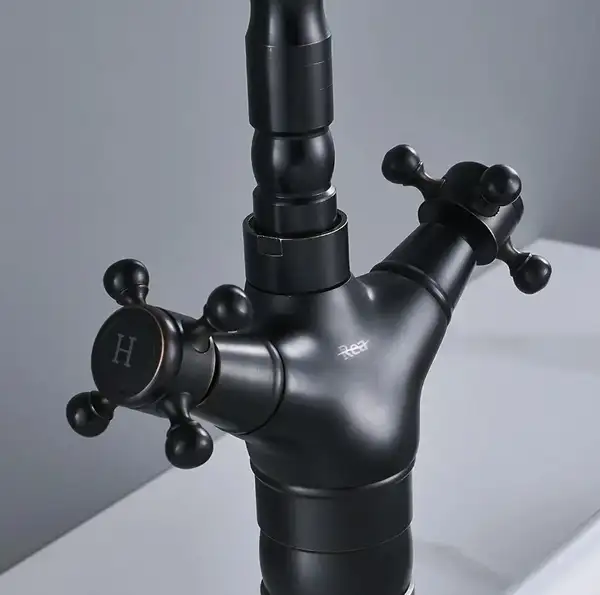 Смеситель для кухни REA RUSTICO BLACK черный (REA-B5520) Смеситель для кухни REA RUSTICO BLACK черный (REA-B5520)